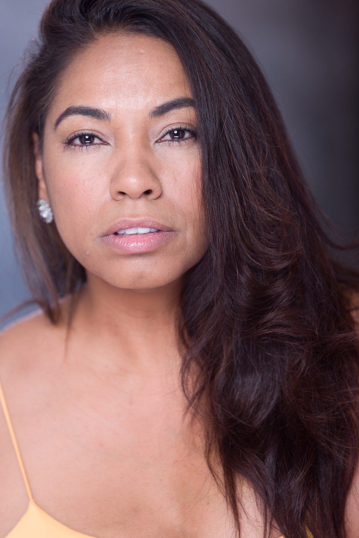 View serious theatrical headshot